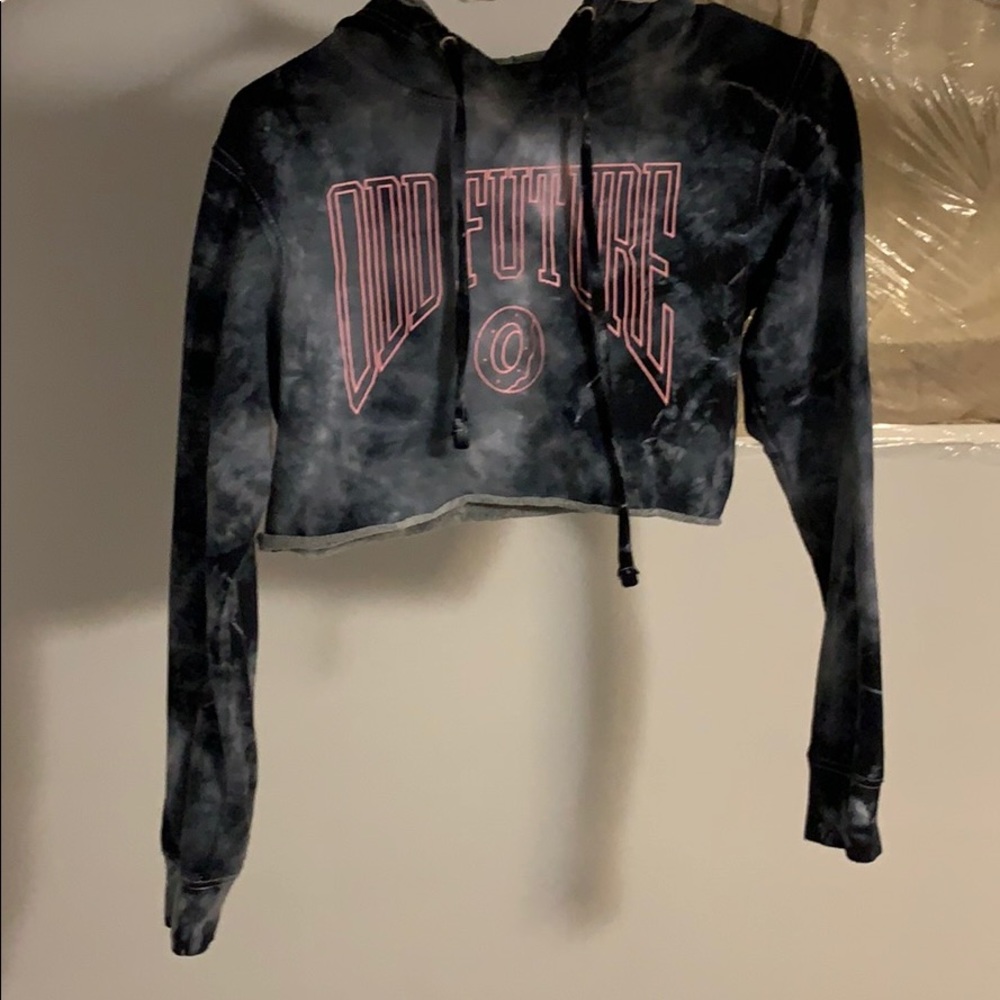 “odd future” crop top hoodie